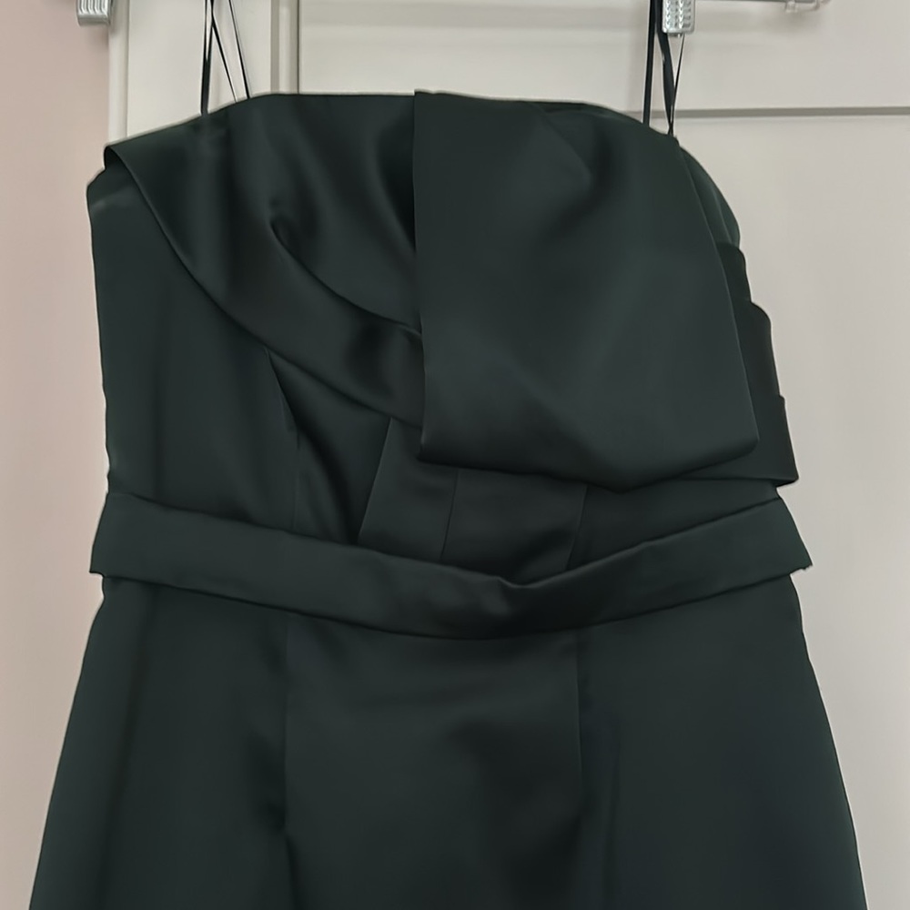 ABS collection emerald green satin dress - size 6